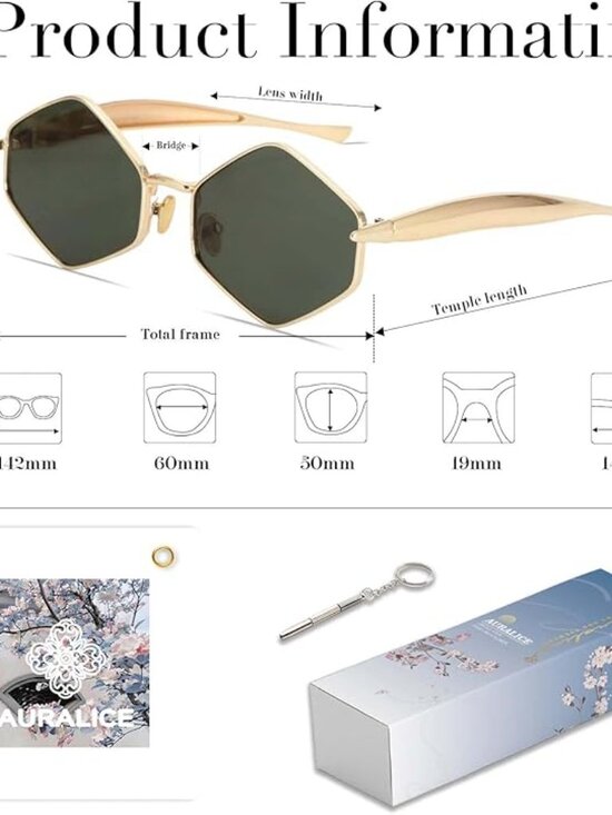 Narrow Green Sunglasses main image 4